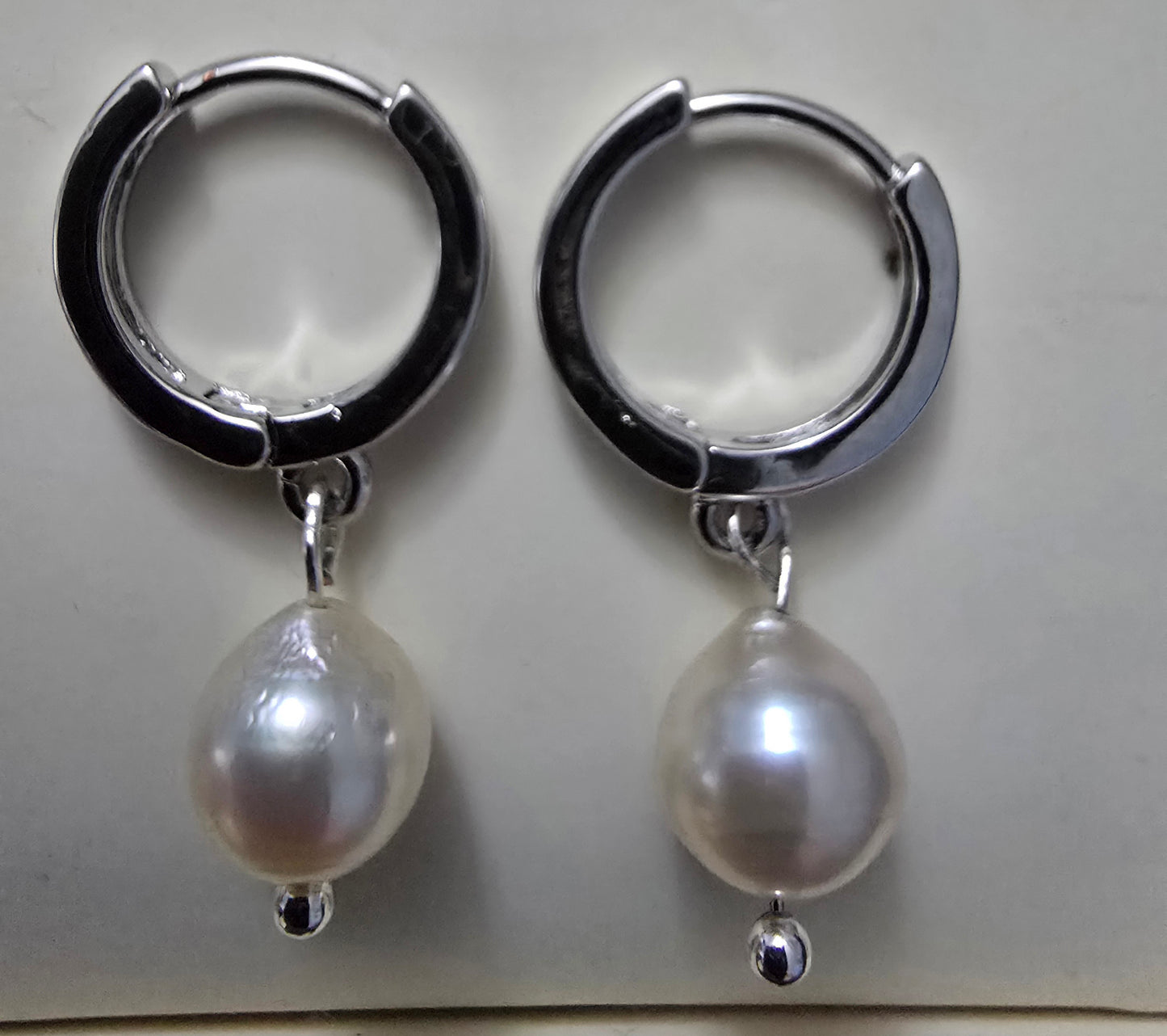 Akoya pearl baroque drop earrings