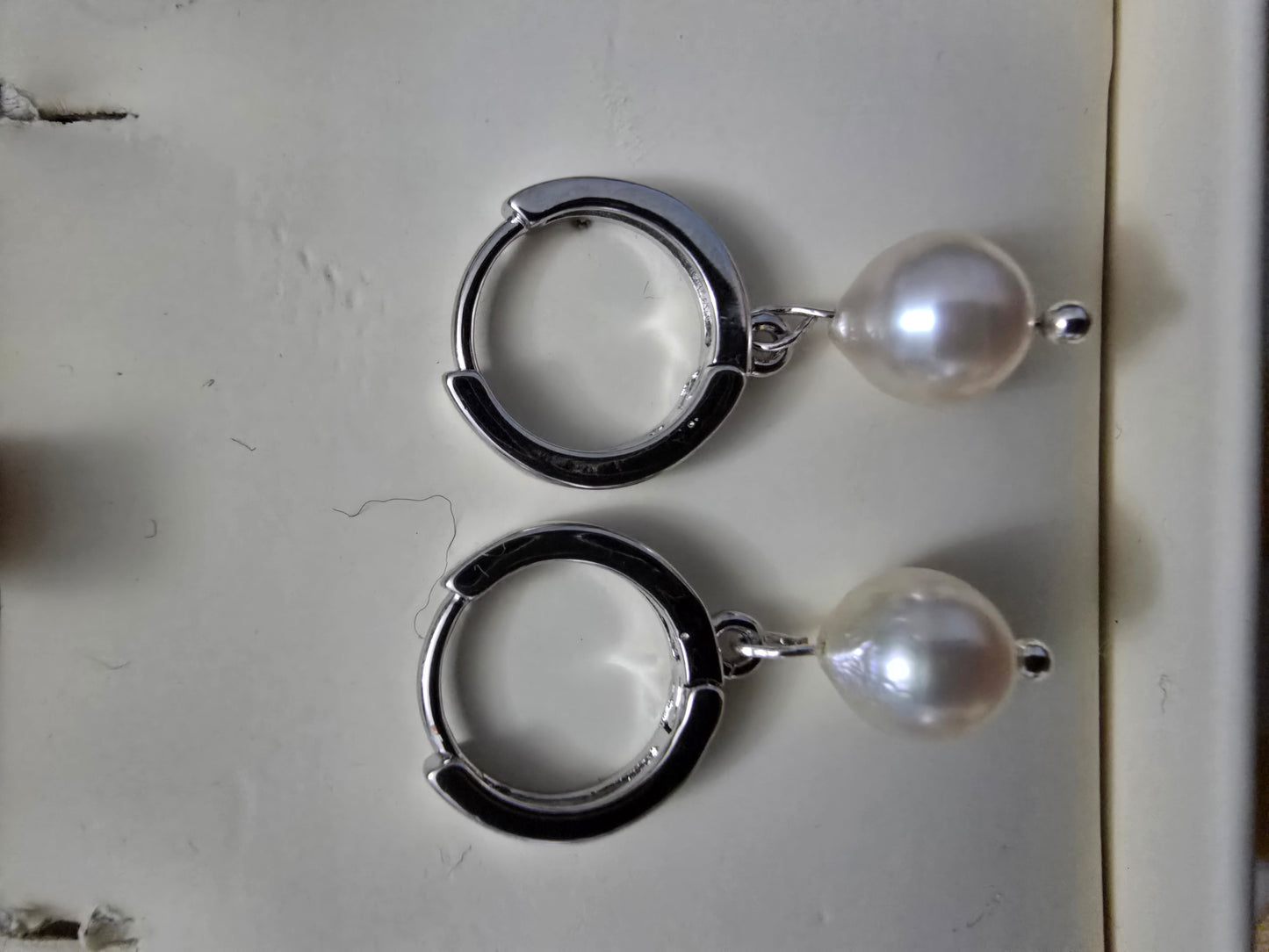 Akoya pearl baroque drop earrings
