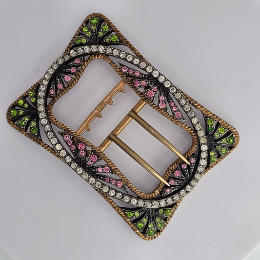 Piel Frères Gabriel Salin Art Nouveau  Silver Belt Buckle Marked Circ 1900’s Exc